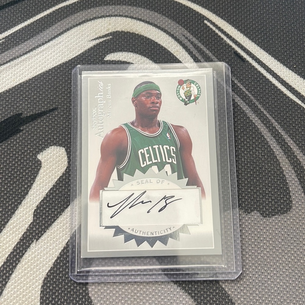 Marcus banks, autographed card, rank, 59 out of 150